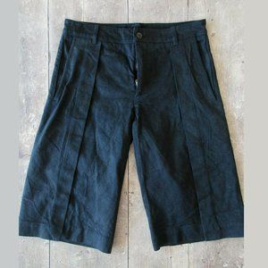 GARETH PUGH SHOW TRAP CROPPED PANTS SHORTS LONG LINED (31x14) BLACK